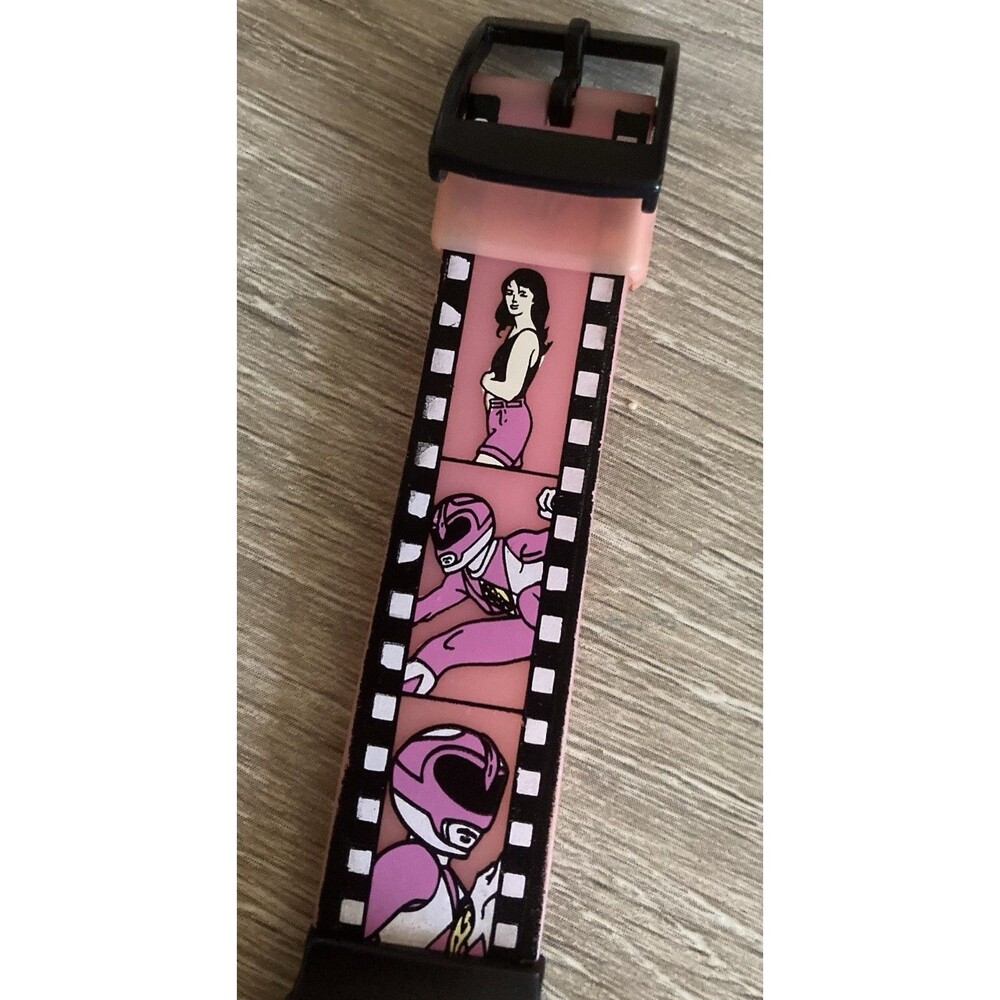 Mighty Morphin Power Rangers Pink Ranger quartz wristwatch 1994 TV Memorabilia - Picture 4 of 8
